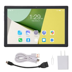 PUSOKEI 10.1 Inch Android12 Tablet, Octa Core Gaming Tablet, 4G Calling Tablet, 8GB RAM 256GB ROM, 1080P FHD Display, Dual Camera, 2.4G/5G WiFi, Bluetooth5.0, 7000mAh Battery