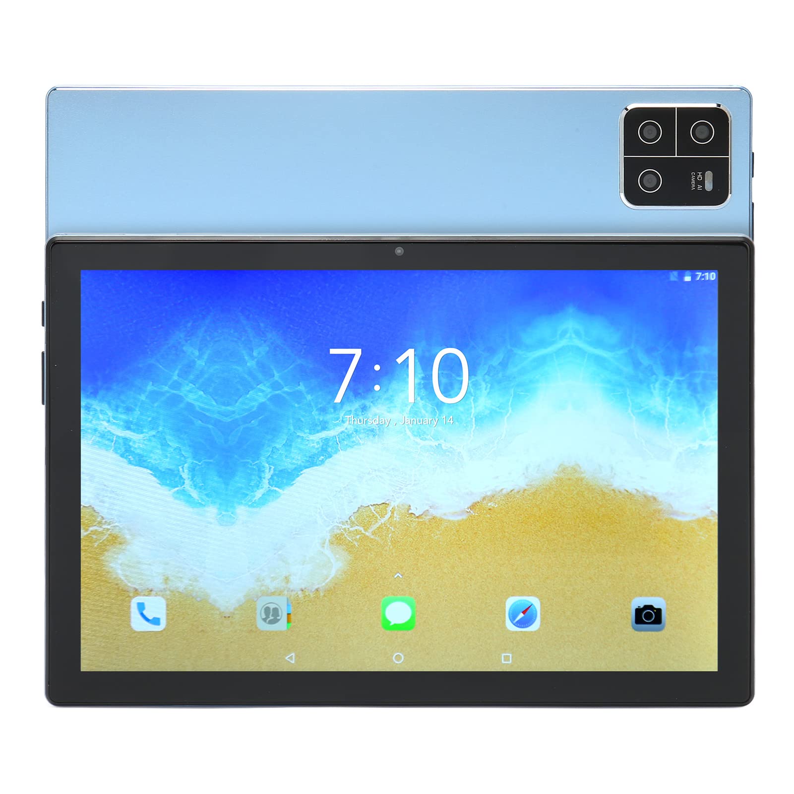 Tangxi 10inch 1920x1200 HD Touchscreen, Android11 Octa Core, 8GB RAM 128GB ROM, GMS Certified, Bluetooth5.0, 8MP 16MP Dual Camera, 3G Dual SIM, 2.4G 5G WiFi, 8800mAh for Home Office (Blue)