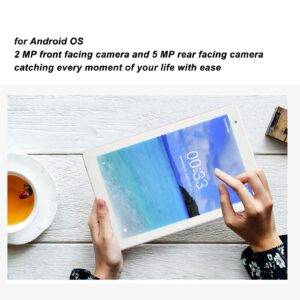 8.1 Inch Tablet for Android 10, 4GB RAM 64GB ROM 2.4G 5G WiFi Gaming Tablet, Dual Cards Dual Standby Calling Tablet, for Learning, Working, Office, Silver