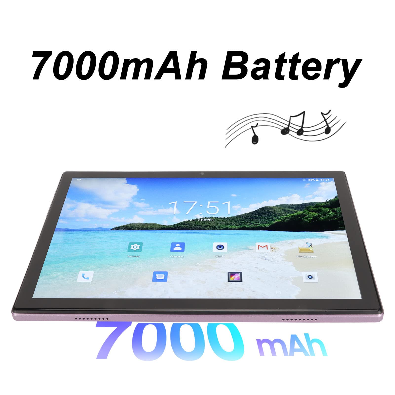 10.1 Inch Business Tablet for Android 12.0, 7000mAh 8GB 256GB FHD Dual Cameras Octa Core, 5G WiFi 4G LTE Calling Cellphone Tablet, for Learning, Working, Office