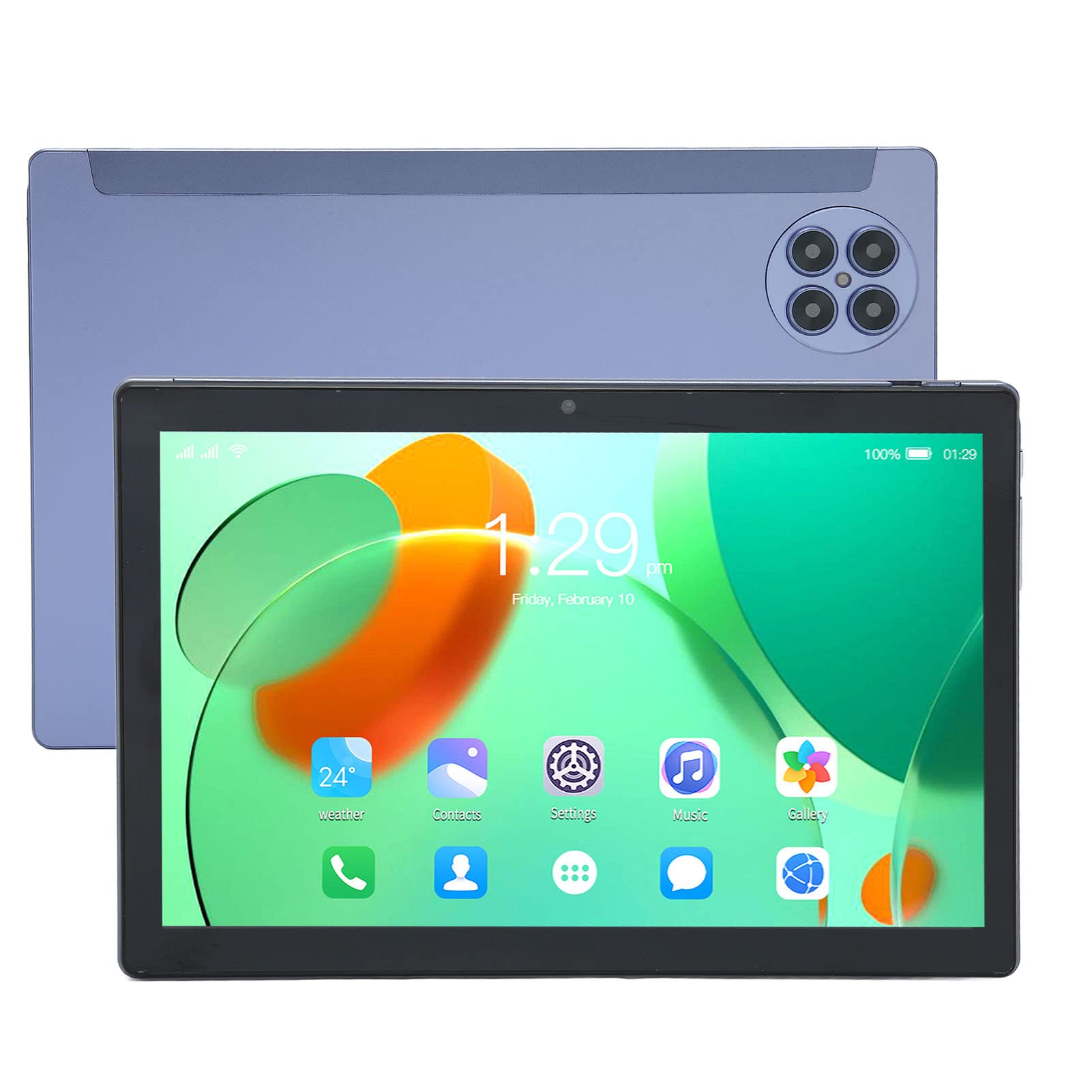 10.1 Inch Tablet, Android 12 Gaming Tablet, Octa Core CPU, 8GB RAM 256GB ROM, 1080P FHD Display, 4G LTE Calling Tablet, 16MP Dual Camera, 2.4G/5G WiFi, BT5.0, 7000mAh Battery