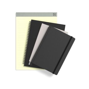 TRU RED Medium Soft Cover Project Planner Notebook, Black, 3/Pack (TR54989VS)