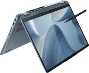 lenovo flex 7 touch 2-in-1 laptop in stone blue intel (10-core) i7-1255u up to 4.7ghz 16gb ddr4 512gb ssd wifi + bt 14in 2.2k backlit keyboard hdmi w11 pen islik (flex7 - renewed)