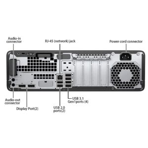 HP Elitedesk 800 G3 SFF High Performance Business Desktop, Intel Quad-Core i5-6500 up to 3.6GHz, 16GB DDR4, 512GB PCIe SSD+500GB HDD, 4K Support, USB-C, RJ45, DP, VGA, DVD-RW, Win 10 Pro (Renewed)