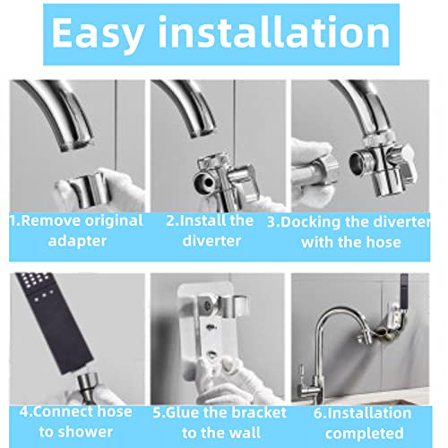 Faucet Extender Swivel Sink Faucet Aerator Water Saving Rotatable Faucet Sprayer Head for Wash Face Wash Mouth Wash Eye Universal Splash Filter Faucet (3 Mode)