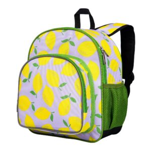 wildkin 12 inch backpack, lilac lemonade, 12"