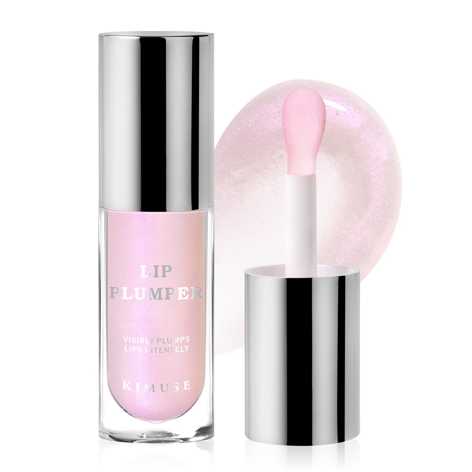 KIMUSE Lip Plumper Gloss, Moisturizing Lip Gloss, Long -Wearing Plumping Gloss, Hydrating and Plumping Lips