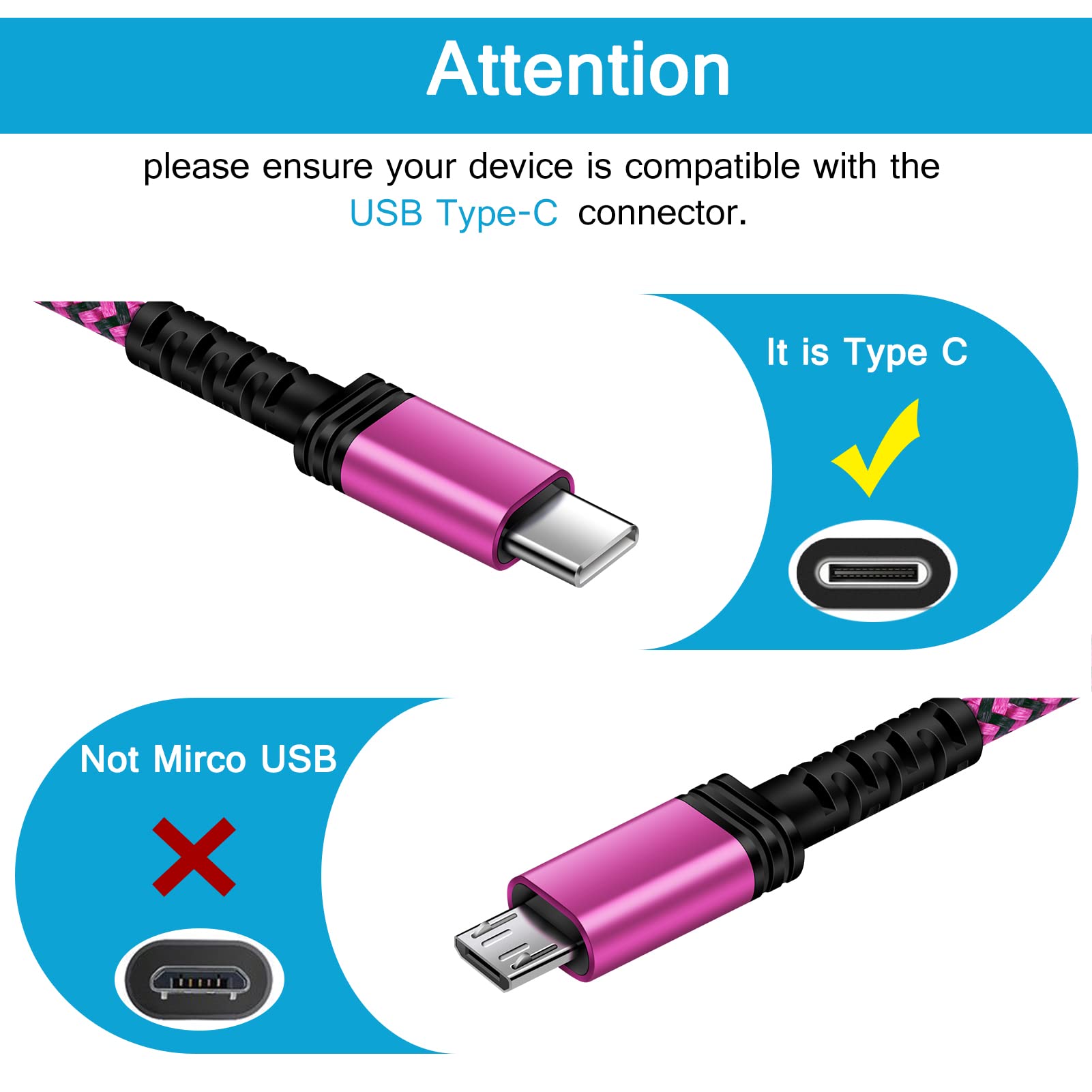 Samsung S23 Ultra USB Type C Cable Fast Charging,[3-Pack,10ft] Long USB C to USB A Android Phone Cable C Charger Cord Fast Charging for Galaxy S24/A54/A14/A53/A13/S23/S22/S21,Google Pixel 7/6a/6,Moto