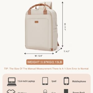 Travel Backpack For Women Men Laptop Backpack Flight Approved Carry On Bags For Airplanes Personal Item Bag For Airlines Casual Daypack Backpacks Travel Essentials Gym Work Traveling Backpack White…
