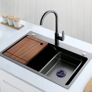 1 Piece Kitchen Sink Hole Cover Stainless Steel Faucet Hole Cover Fit for 1.2 to 1.6 Inch in Diameter Sink Hole
