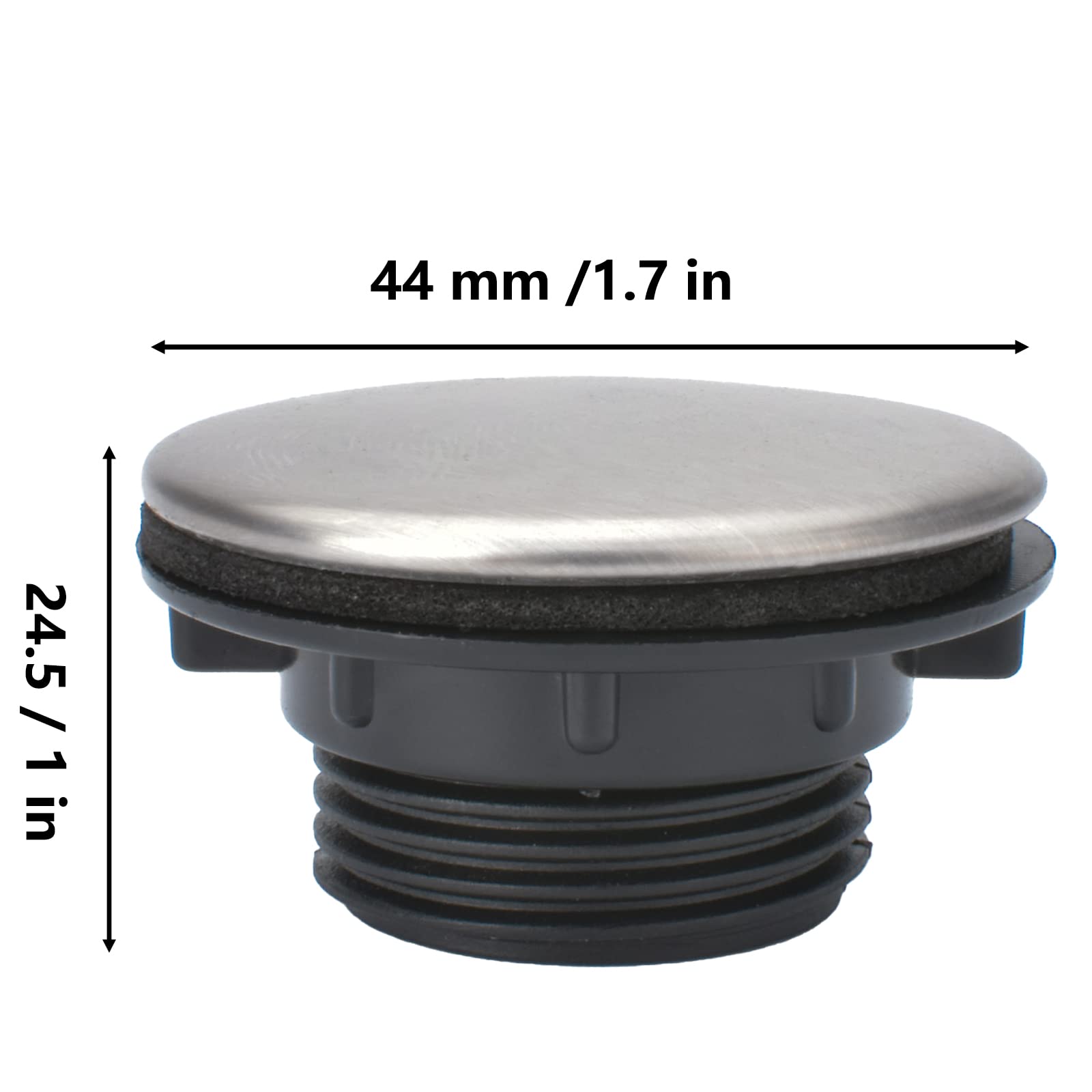 1 Piece Kitchen Sink Hole Cover Stainless Steel Faucet Hole Cover Fit for 1.2 to 1.6 Inch in Diameter Sink Hole