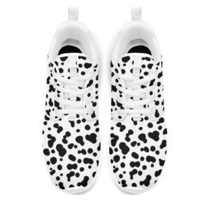 Pitovozu Dalmatian Puppy Dog Skin Shoes for Women Walking Running Athletic Lightweight Shoes Tennis Sports Comfortable Sneaker Gifts