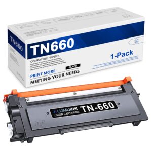 tn660 high yield toner cartridge replacement for brother tn660 tn-660 to use with hl-l2320d hl-l2360dw hl-l2340dw hl-l2380dw dcp-l2540dw mfc-l2740dw printer (black,1 pack)
