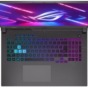 EXCaliberPC 2023 ASUS ROG Strix G17 G713PI-DS94 (AMD Ryzen 9 7945HX, 64GB RAM, 2X 1TB NVMe SSD, RTX 4070 8GB, 17.3" WQHD 240Hz 3ms, Windows 11) Gaming Laptop