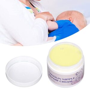 Organic Nipple Balm, 30g, Lanolin Nipple Butter Gentle Moisturizing Prevent Chapping Baby Nipple Repair Cream for Nursing Mom Lactating Mother