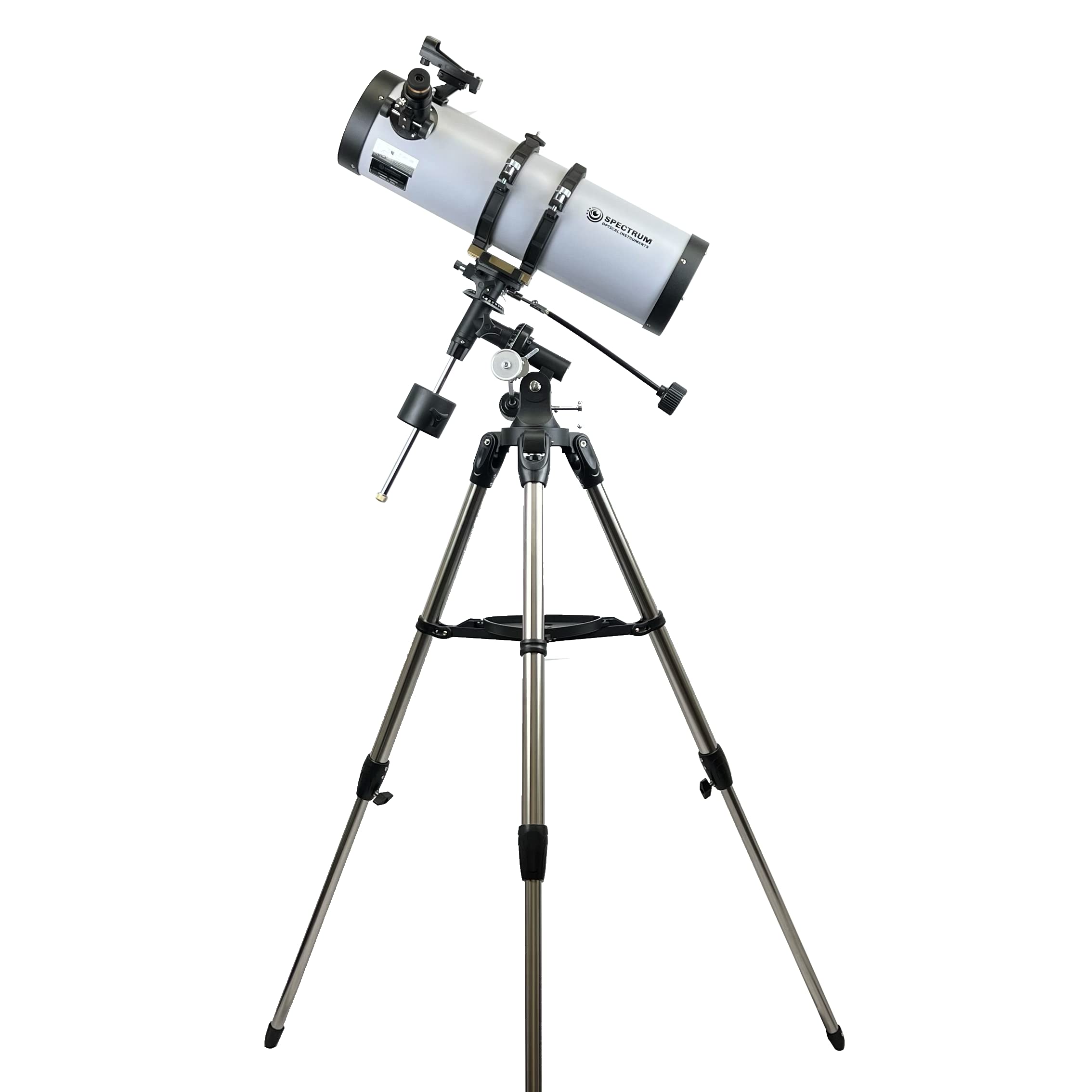 SpectrumOI Telescope for Adults and Kids, 130m (5.12") Reflector Telescope for Adults, portable kid reflector telescope for adults astronomy beginner for stargazing, manual German Equatorial Telescope