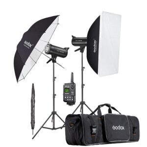 godox 2 x sk400ii-v 800ws strobe flash light monolight kit for studio photography(2023 new upgrade)