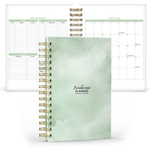 academic planner june 2023-april 2024 with study tips, workout tracker, motivational quotes, and affirmations - boost your productivity and achieve your goals-small size