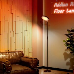 addlon RGB Floor Lamp, 2000LM LED Super Bright-Tall Standing with Alexa, App and Remote Control, Smart Modern Floor Lamp with Music Sync and 16 Million DIY Colors for Bedroom Living Room