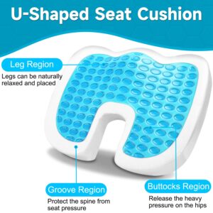 CODN Gel Chair Cushions for All-Day Sitting, Non-Slip Memory Foam Seat Cushion, Coccyx Tailbone and Sciatica Pain Relief Cushion, Chair Pad for Office Chairs, Desk Chair, Wheelchair