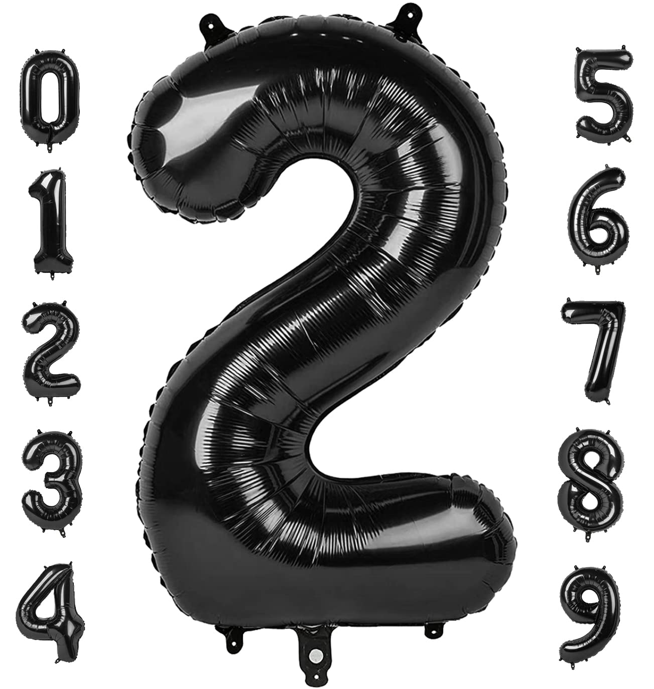 Number 2 Balloon 40 Inch Giant Two Balloon Number Birthday Decorations, 2nd 12 21st Party Celebration Decorations Graduations Anniversary Baby Shower