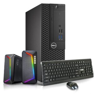 dell optiplex 3050 desktop computers pc, intel core i5-7500 3.4ghz, 32gb ram new 1tb m.2 nvme ssd, rbg speaker,windows 10 pro (renewed)