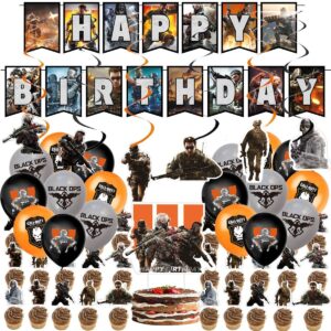 game call birthday party supplies,game of duty theme party decorations