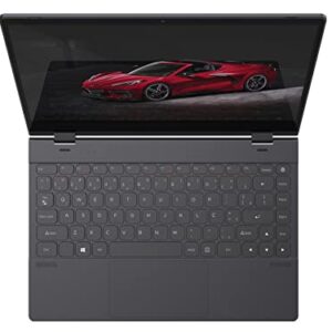 Auusda Laptop Computer Touchscreen 2 in 1 Convertible with 12GB DDR5 512GB NVMe, Intel N95 Up to 3.40 GHz, 14.1" 3840×2160 IPS LCD, BK, Fingerprint Unlock, Cooling Fan, USB-C, USB-A, Windows 11 Pro