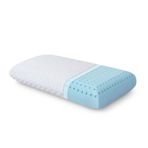 hcore gel memory foam pillow dual-sided cooling & cozy washable cover for all seasons ventilated breathable sleeping- certipur-us queen (pack of 1)