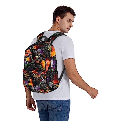 Mysydbmd Truck Backpack 15.6 Inch Capacity Laptop Backpack Casual Travel Sports Bag