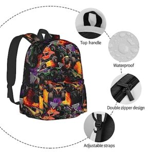 Mysydbmd Truck Backpack 15.6 Inch Capacity Laptop Backpack Casual Travel Sports Bag