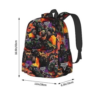 Mysydbmd Truck Backpack 15.6 Inch Capacity Laptop Backpack Casual Travel Sports Bag