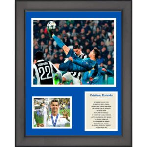 framed cristiano ronaldo real madrid soccer futbol 11"x14" three photo collage