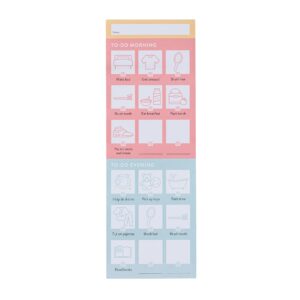 PPP Chore Chart for Kids | 60 Colorful Notes (2 Month Supply) | 3" x 8.66" | Magnetic Back | Behavior Reward Chart | Checklist Memo Board | Responsibility Chart/Daily Planner for Kids