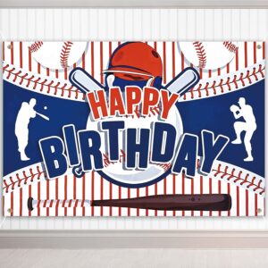 baseball birthday banner backdrop baseball party decorations sport themed birthday backdrop for boys kids teens for holiday birthday party favor decor photo background