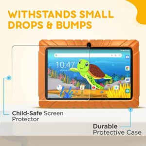 Contixo V8 Tablet for Kids and H1-Fox Kid's Fleece Headphones (Fox) Bundle, Come with Sleeve Bag,Learning Tablet, Parental Control Family Link