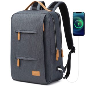 smart laptop backpacks 15.6 inch for women men business travel weekender carry on backpack with usb charging port