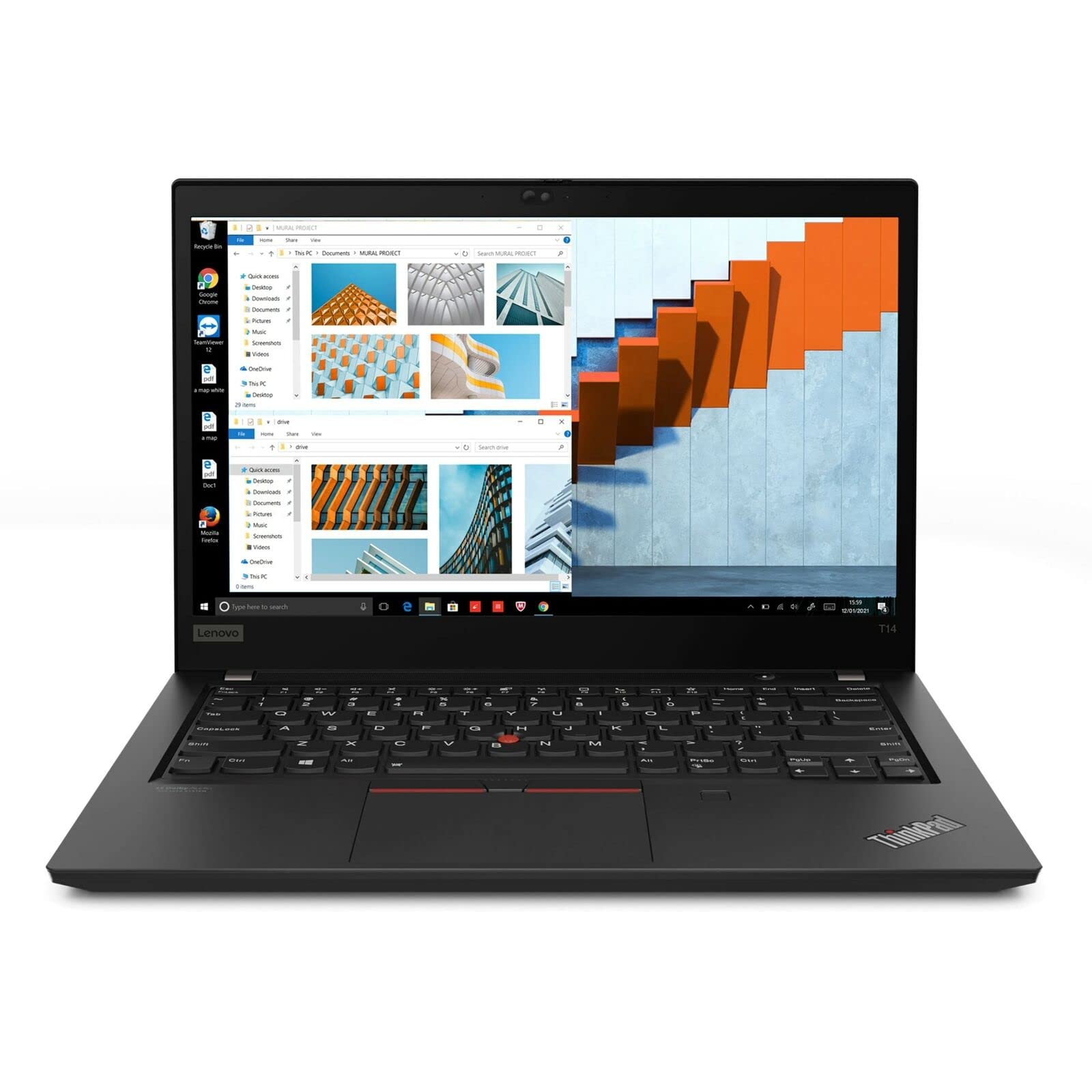 Lenovo ThinkPad T14 Gen 2 Laptop (2022), 14" FHD IPS, 11th Intel Core i7-1165G7, Iris Xe Graphics, 48GB DDR4 2TB NVMe SSD, Backlit KB FP Reader Thunderbolt 4 WiFi 6E, Windows 11 Pro, COU 32GB USB