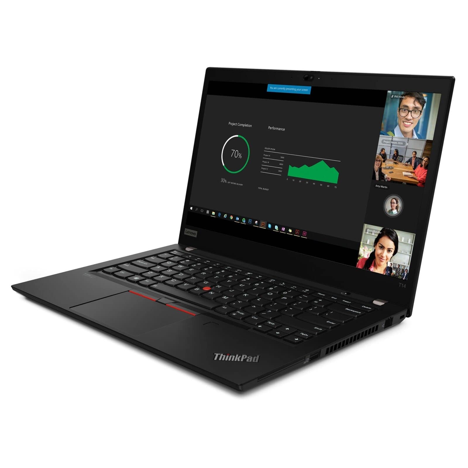 Lenovo ThinkPad T14 Gen 2 Laptop (2022), 14" FHD IPS, 11th Intel Core i7-1165G7, Iris Xe Graphics, 48GB DDR4 2TB NVMe SSD, Backlit KB FP Reader Thunderbolt 4 WiFi 6E, Windows 11 Pro, COU 32GB USB