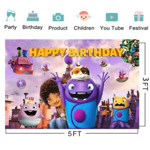 Home Movie Backdrop for Birthday Party Supplies 59x38in Home Movie Banner for Baby Shower Birthday Party Decoration
