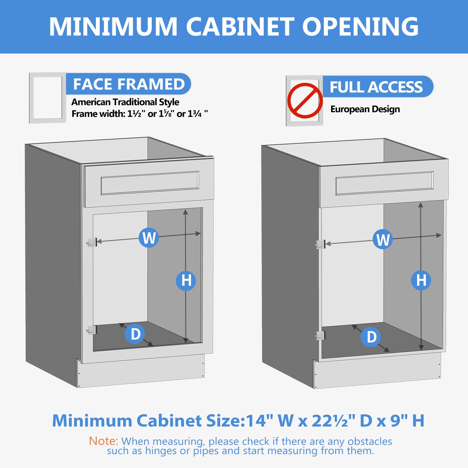 LOVMOR Pull Out Cabinet Organizer High Drawer 13½” W x 21”D Soft Close Wood Slide Out Shelves Cabinet Storage Organizer with Full Extension Rail Slides Pull Out Drawer for Kitchens Cabinet Pantry