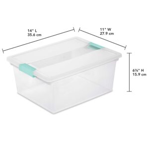 Sterilite Large Nesting ShowOffs (6-Pack) and Sterilite Deep Clip Box (4-Pack) Storage Bins