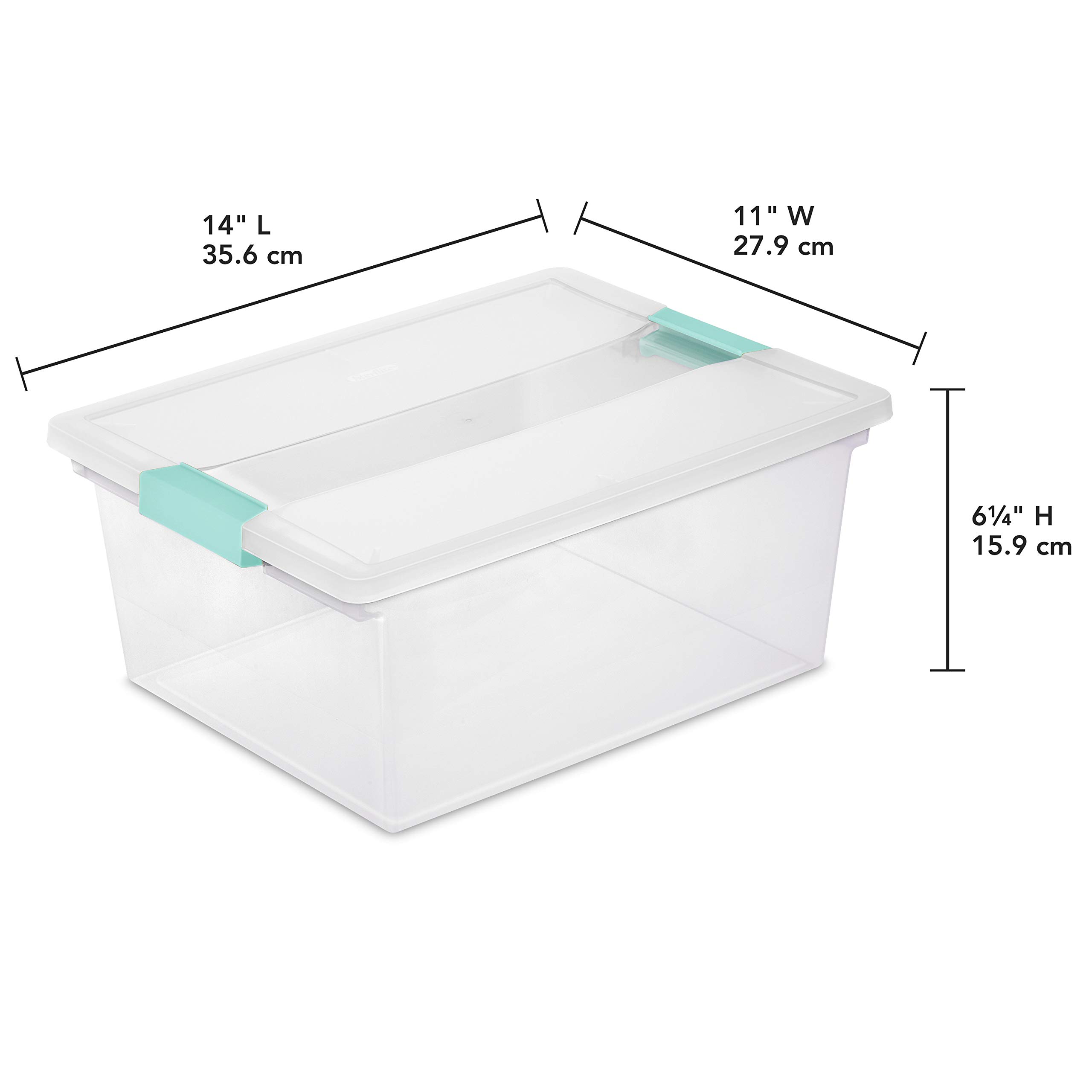 Sterilite Large Nesting ShowOffs (6-Pack) and Sterilite Deep Clip Box (4-Pack) Storage Bins