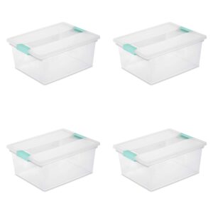 Sterilite Large Nesting ShowOffs (6-Pack) and Sterilite Deep Clip Box (4-Pack) Storage Bins