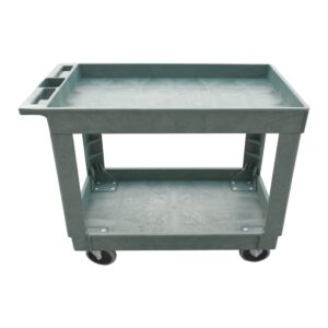 utility cart, 500 lb. load cap. tray top, 34.5x17.5x32.75 (green)