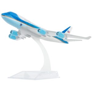busyflies model airplane 1:400 diecast airplanes model aircraft metal airforce one 747 plane alloy model for birthday gift