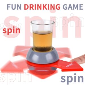 CRETVIS Shot Spinner Spin The Shot Fun Drinking Game Spin Shot Game Party Games for Adults Includes 1 oz Shot Glass