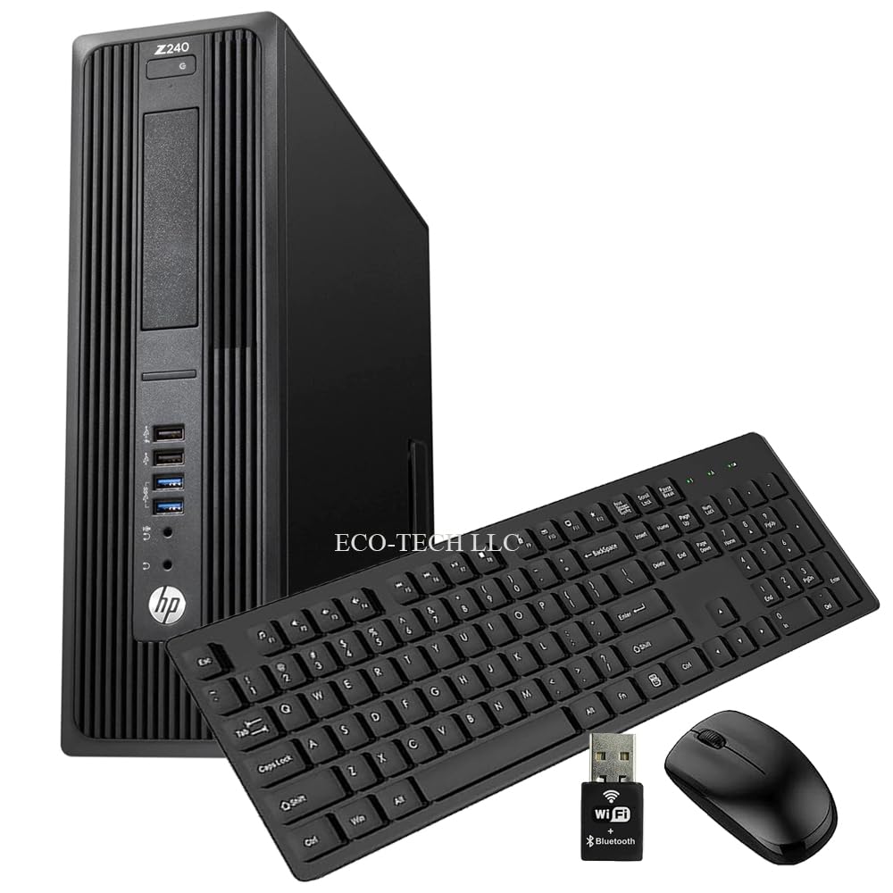 HP Z240 SFF Workstation Desktop Computer, Intel Core i5-7500 up to 3.40GHz Processor, 16GB DDR4 RAM, 1TB SSD, USB 3.0, Wi-Fi & Bluetooth, Windows 10 Pro (Renewed)