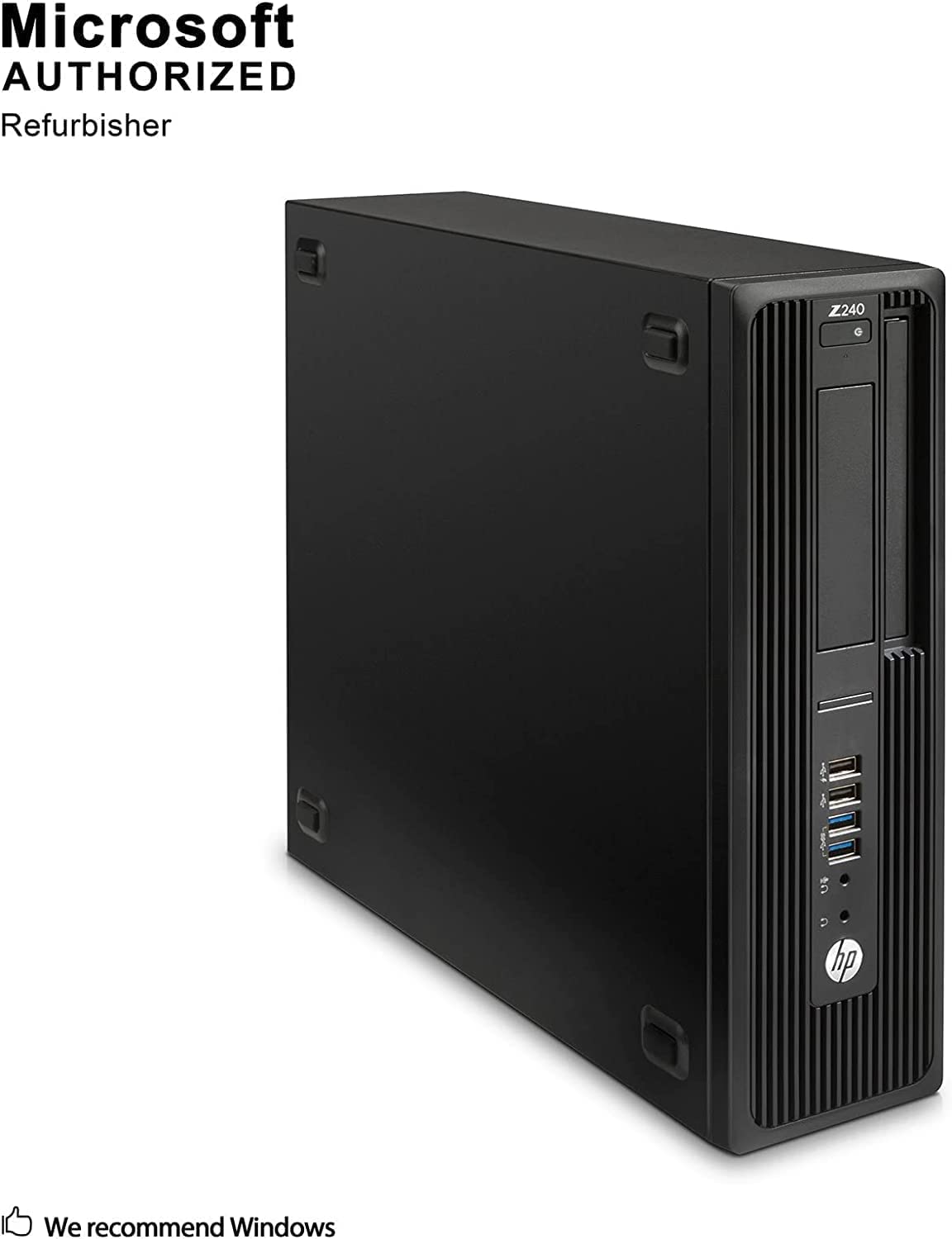 HP Z240 SFF Workstation Desktop Computer, Intel Core i5-7500 up to 3.40GHz Processor, 16GB DDR4 RAM, 1TB SSD, USB 3.0, Wi-Fi & Bluetooth, Windows 10 Pro (Renewed)