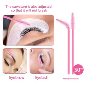 Buqikma Lash Shampoo for Lash Extensions,2.11Floz Eyelid Cleansing Foams,USB Mini Lash Fan,Bottle Mascara Brush Cleaning Brush Lash Cleaning Kit for Professional & Home Use(Pink)